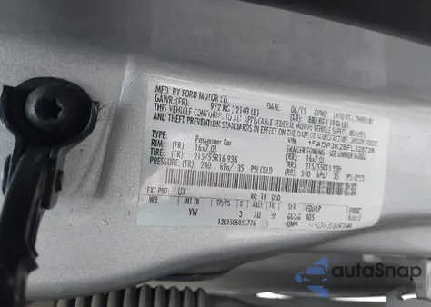 2015 Ford Focus Se из США, поврежденный, VIN 1FADP3K28FL328728